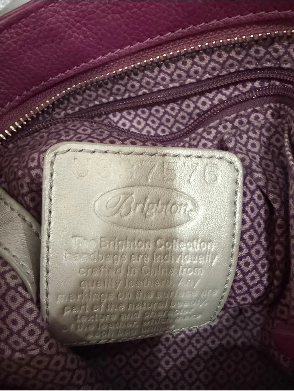 Brighton the Cher collection Women's Purple Bag with Matching Wallet